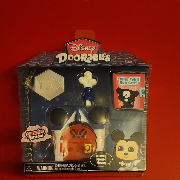 Disney Other - Disney Doorables Mickey Mouse Clubhouse Playset in Blue and Red Viral
